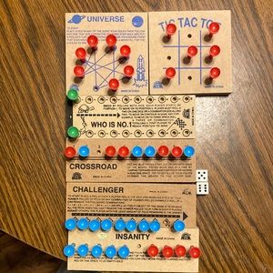 Peg board games 6 in total